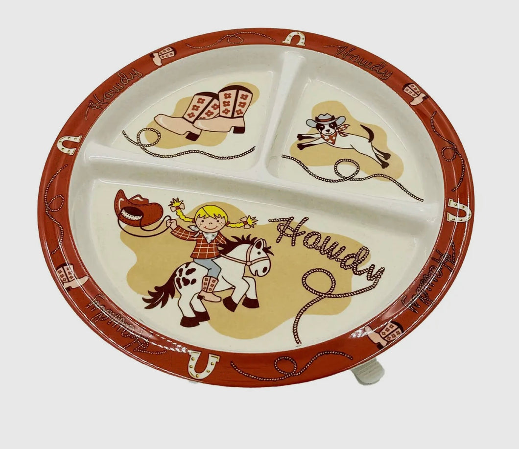Howdy cowgirl suction plate