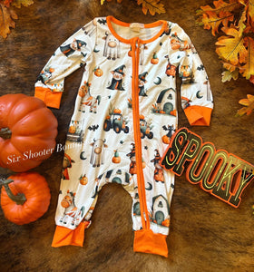 Halloween on the farm baby sleeper
