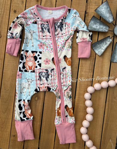 Farm girl baby sleeper.