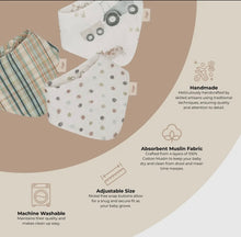 Load image into Gallery viewer, Farmhouse tractor baby bib set