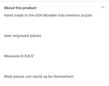 Load image into Gallery viewer, Western life kids wood puzzle