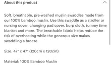 Load image into Gallery viewer, Wild horses bamboo swaddle
