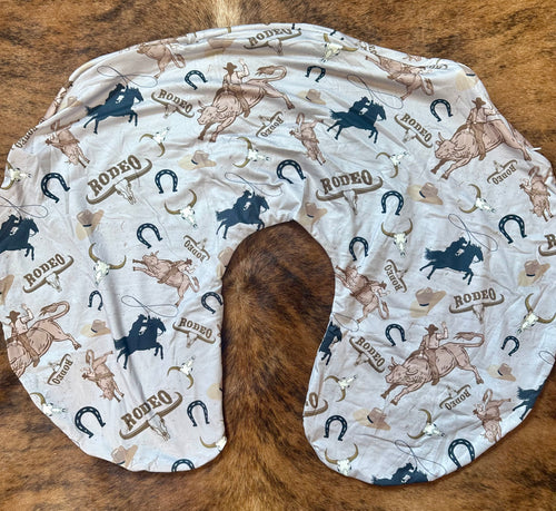 Little cowboy baby boppy pillow cover