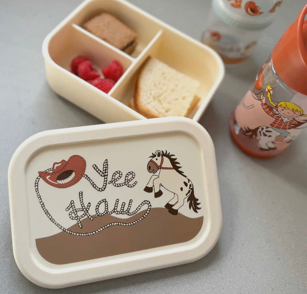 Silicone yeehaw kids lunch/ snack box