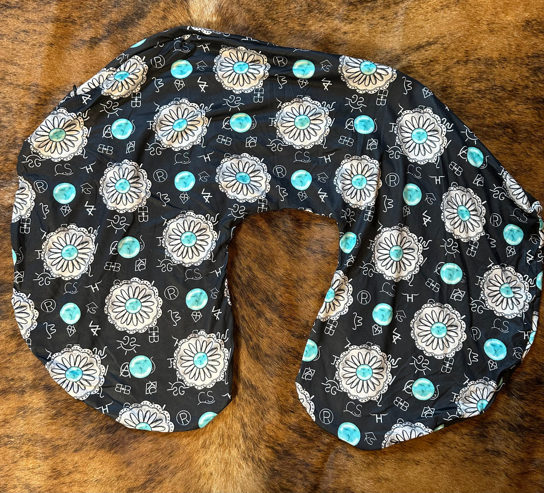 Concho brand baby boppy pillow cover