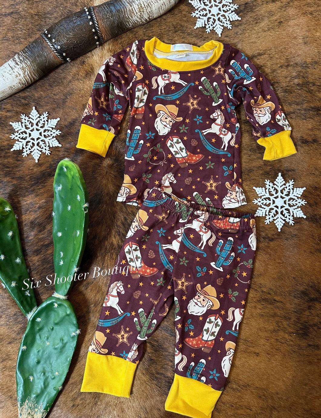 Western Christmas pj set