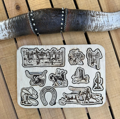Western life kids puzzle