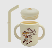 Load image into Gallery viewer, Howdy cowgirl sippy cup