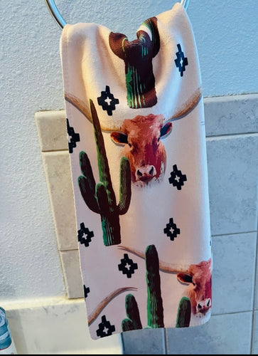Highlander cactus hand towel