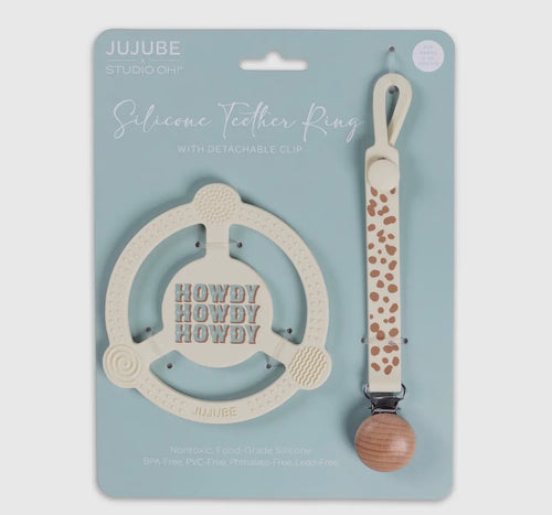 Howdy howdy silicone teething ring