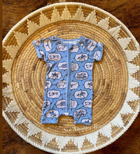 Load image into Gallery viewer, The cowboy way bamboo baby shortie romper