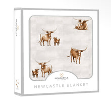 Load image into Gallery viewer, Longhorn bamboo blanket