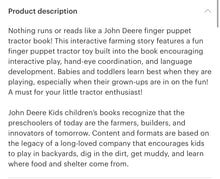 Load image into Gallery viewer, I am a tractor finger puppet book