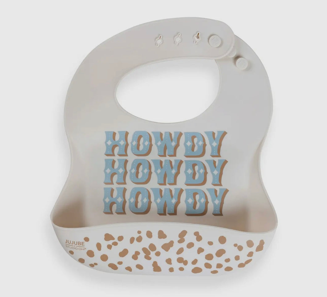 No drip silicone howdy bib