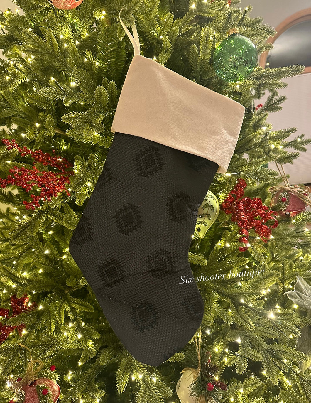 Black Aztec stocking (sale)