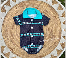 Load image into Gallery viewer, Boot stitch baby onesie romper