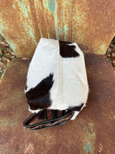 Load image into Gallery viewer, Cowhide tooled makeup bag