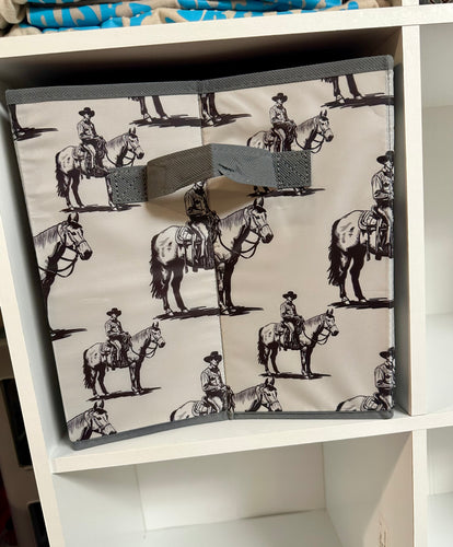 Lone cowboy storage bin