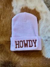 Load image into Gallery viewer, Howdy baby pink hat