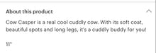 Load image into Gallery viewer, Super soft cuddle cow