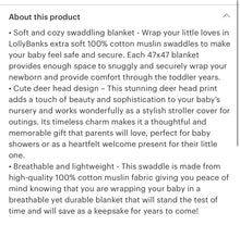 Load image into Gallery viewer, Oh deer muslin baby swaddle blanket