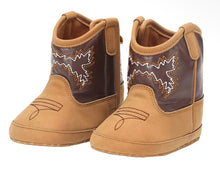 Load image into Gallery viewer, Cowboy boots for baby brown and tan