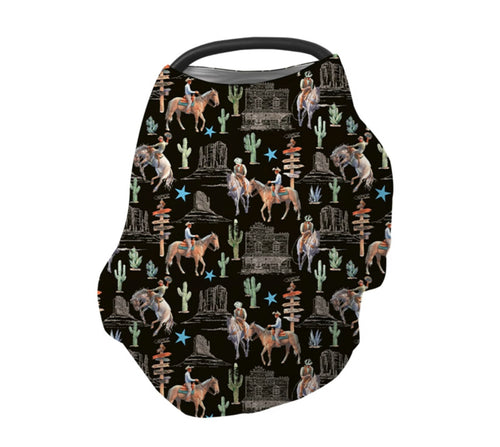 Black Wild West car seat cover multi use