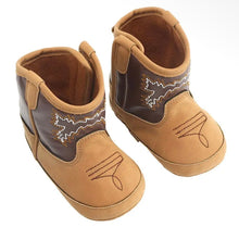 Load image into Gallery viewer, Cowboy boots for baby brown and tan