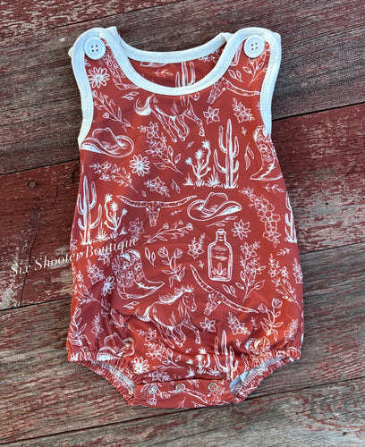 Country cutie baby romper