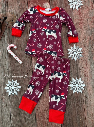 Have a Mooey Christmas pj set