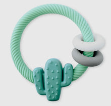Load image into Gallery viewer, Silicone cactus teether rattle