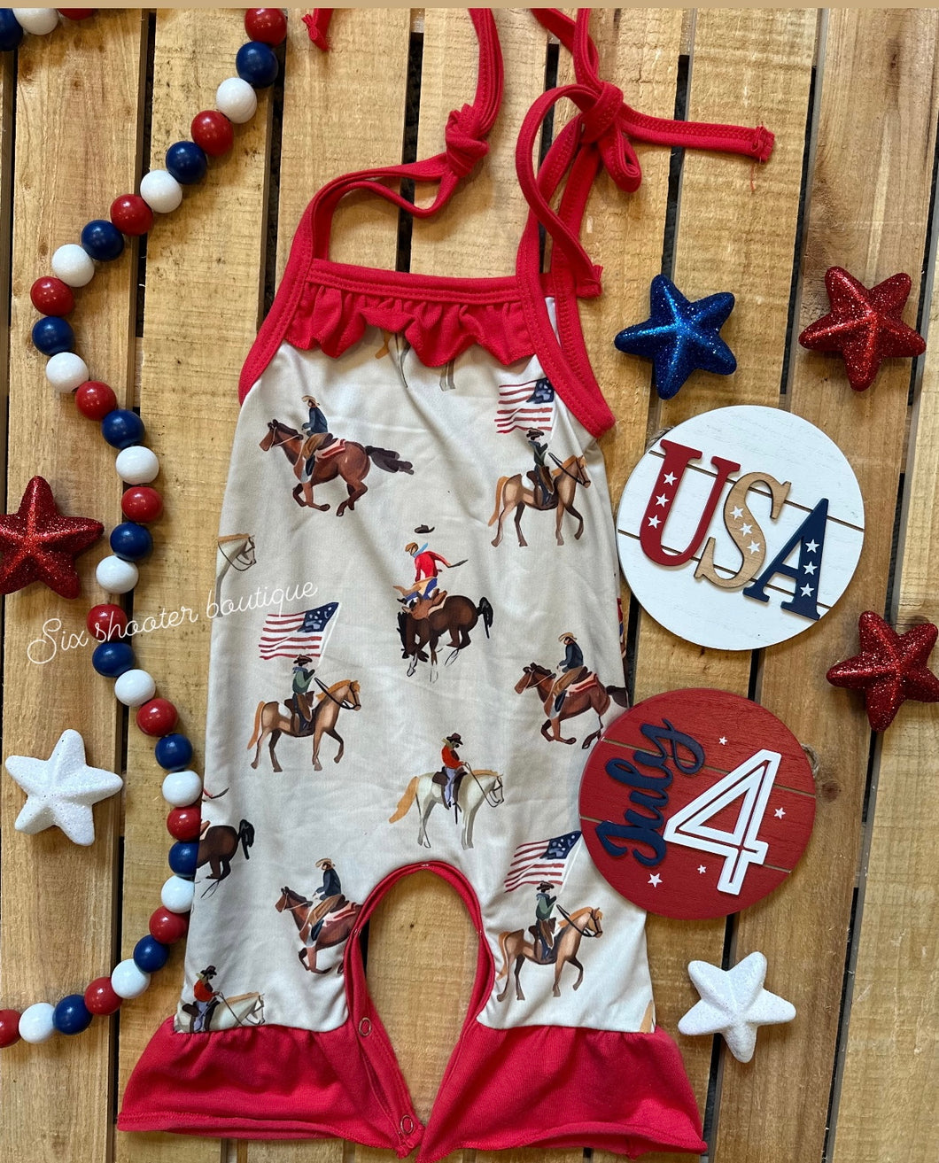 American cowgirl baby romper (sale)