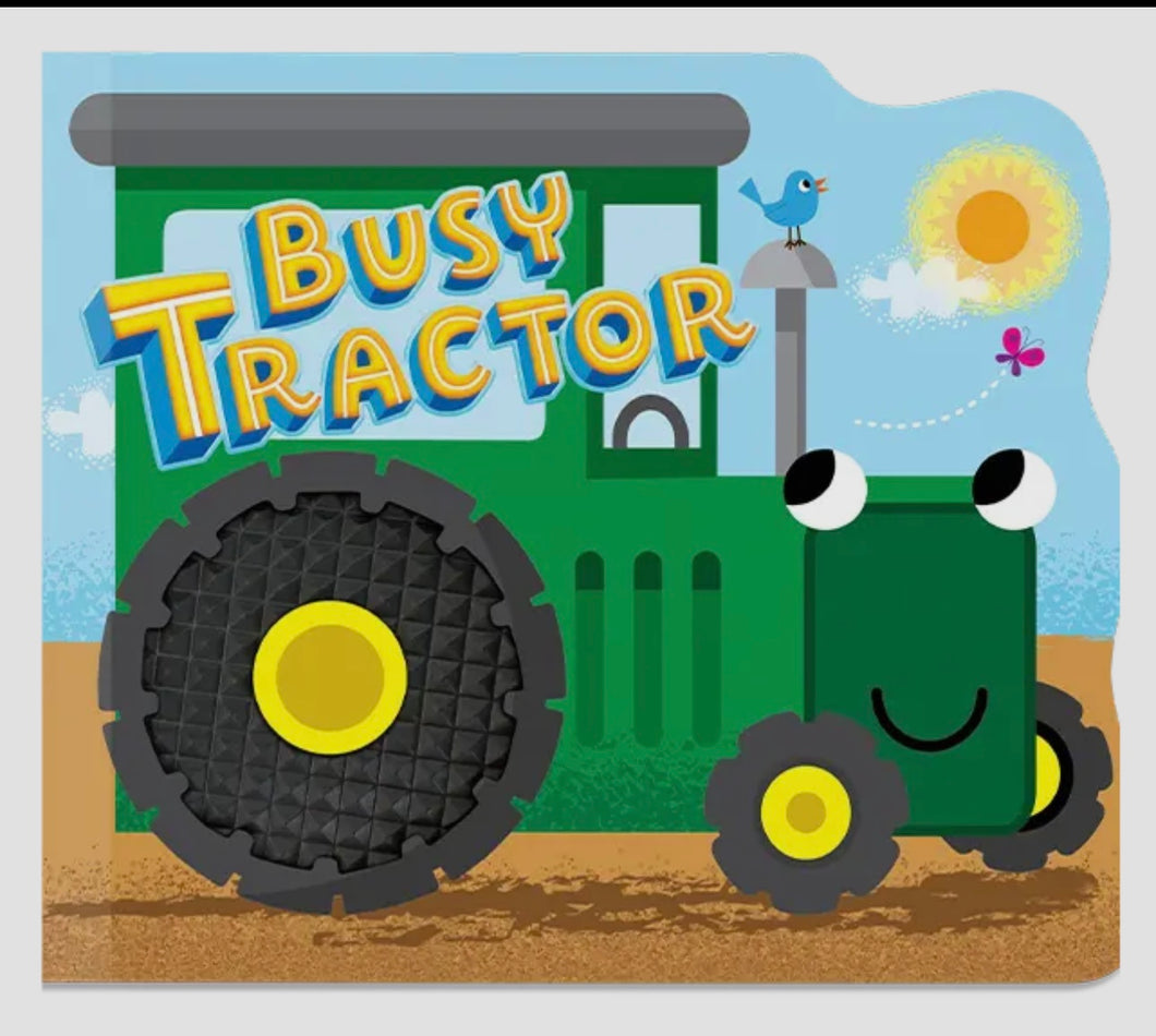 Busy tractor kids book