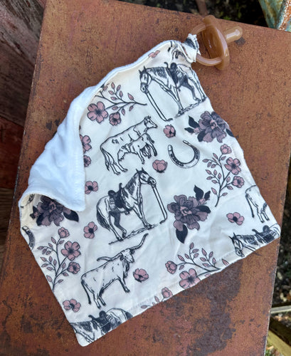 Cowgirl life paci lovey