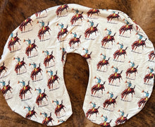 Load image into Gallery viewer, Bronc rider baby pillow cover