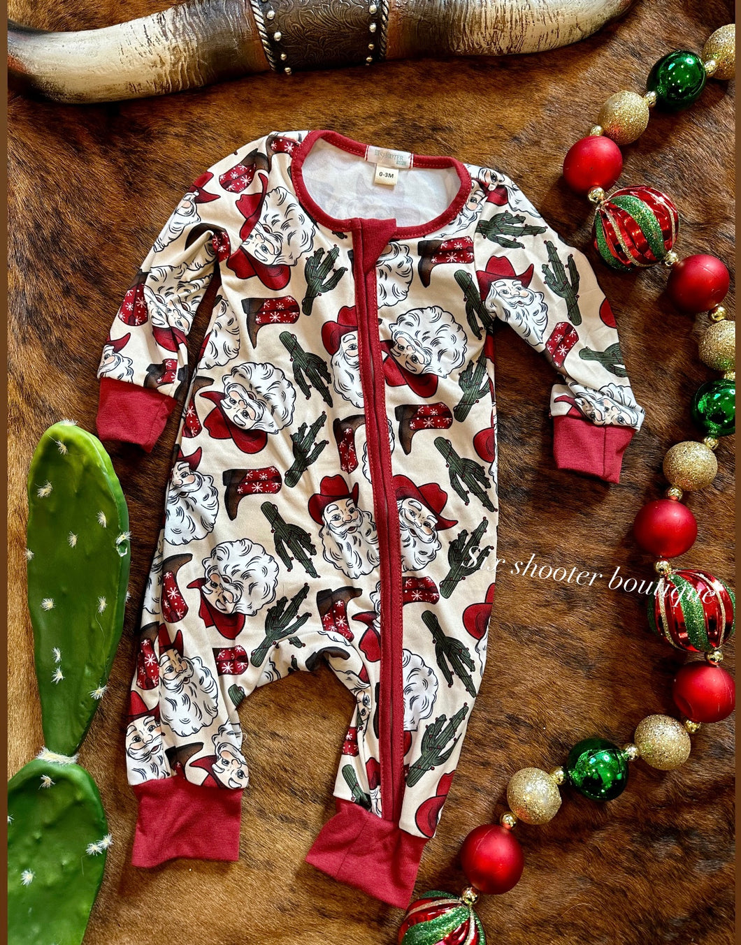 Western Santa baby sleeper (sale)