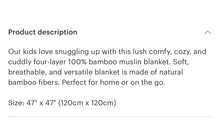 Load image into Gallery viewer, Wild horses bamboo blanket