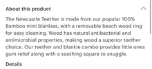 Load image into Gallery viewer, Cowprint teether / bamboo mini blanket