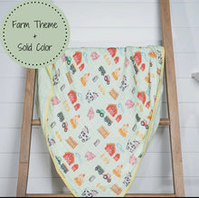 Load image into Gallery viewer, Little farmer baby/toddler muslin blanket