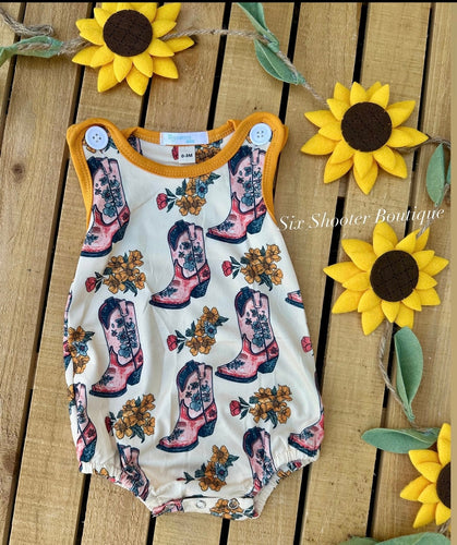 Cowgirl boots summer romper (sale)