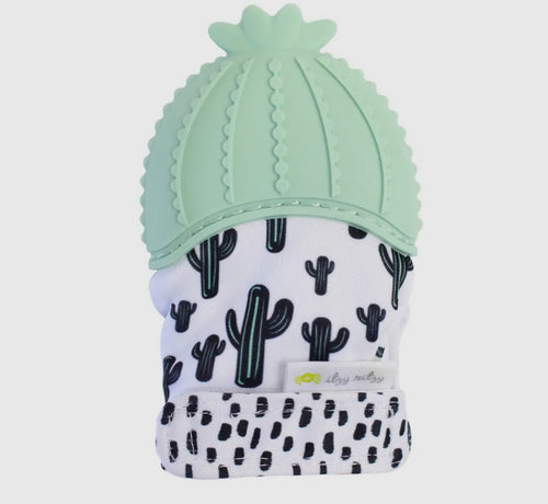 Cactus teething mitt