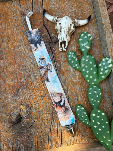 Western life pacifier clip