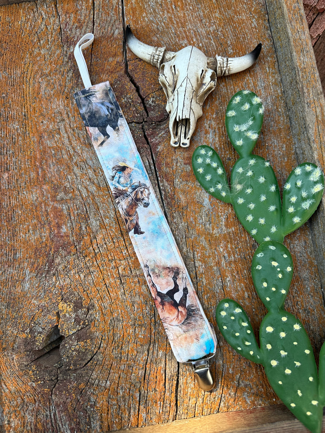 Western life pacifier clip