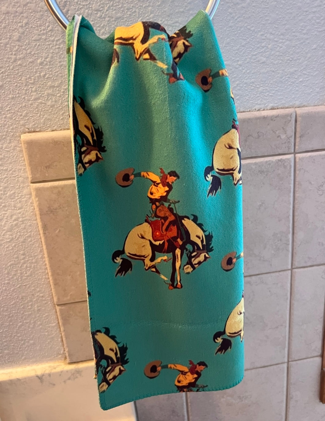 Rank ride cowboy hand towel