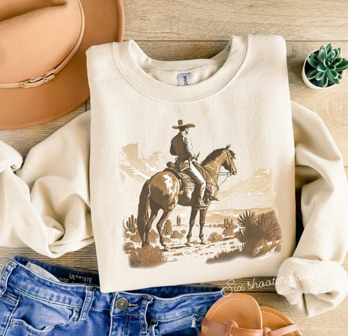 Lone cowboy sweatshirt