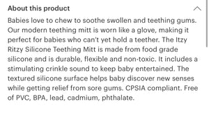 Cactus teething mitt