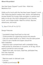 Load image into Gallery viewer, Yee haw kids lunch tote