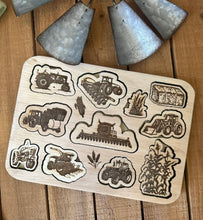 Load image into Gallery viewer, Kids tractor wooden puzzle