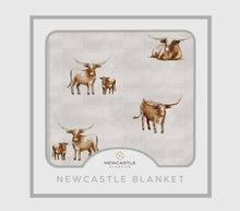 Load image into Gallery viewer, Longhorn baby bamboo blanket