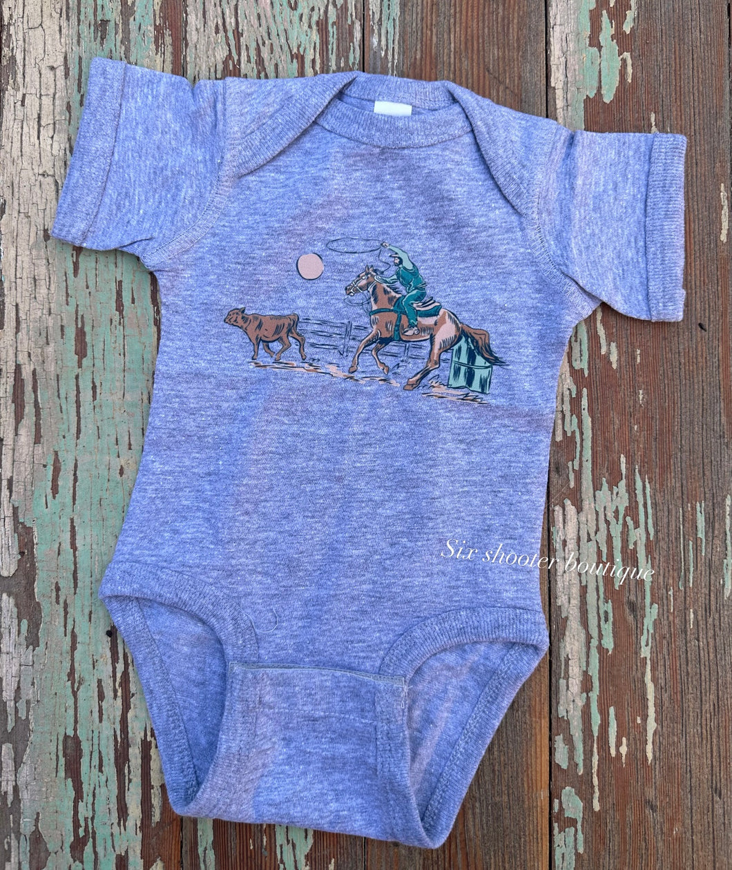 Roper baby onesie